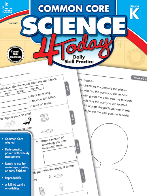 Title details for Common Core Science 4 Today, Grade K: Daily Skill Practice by Jennifer  B. Stith - Available